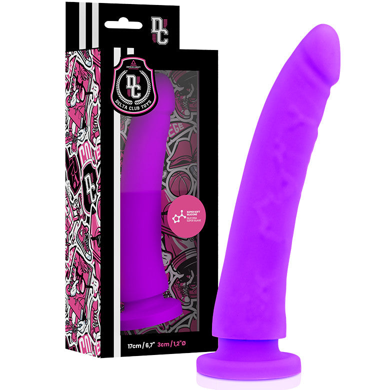 Delta Club – Premium Purple Dildo Made Of Medical Silicone 17 Cm
