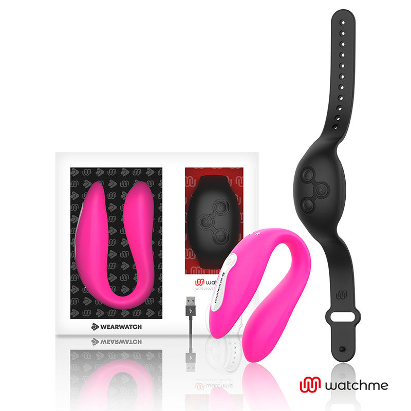 Wearwatch – Dual Technology Vibrator Fuchsia/black
