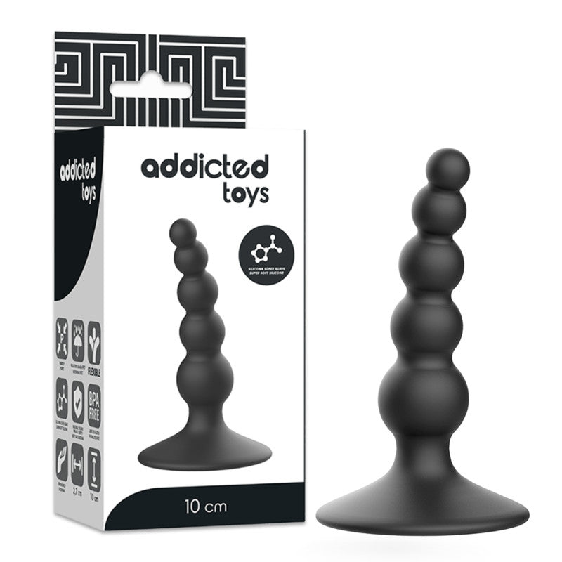 Addicted Toys - 10 Cm Long Anal Plug Black