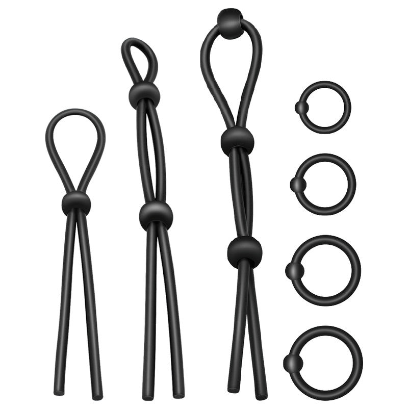 Addicted Toys – Flexible Silicone Penis Ring Set 7 Pcs