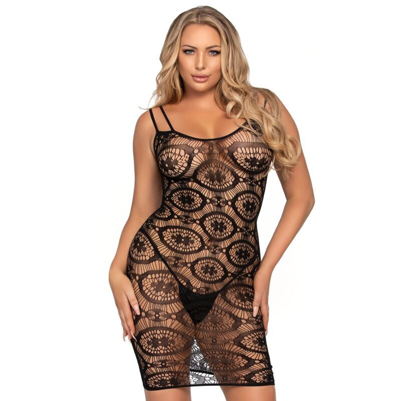Leg Avenue - Crochet Mini Dress In One Size