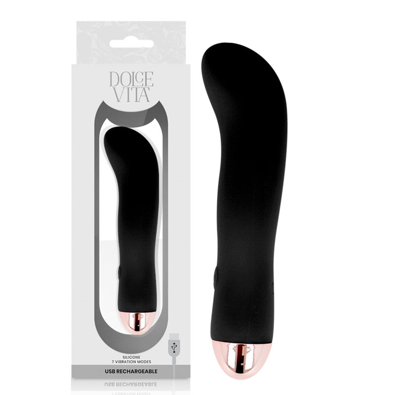 Dolce Vita – Rechargeable 7-speed Vibrator Black