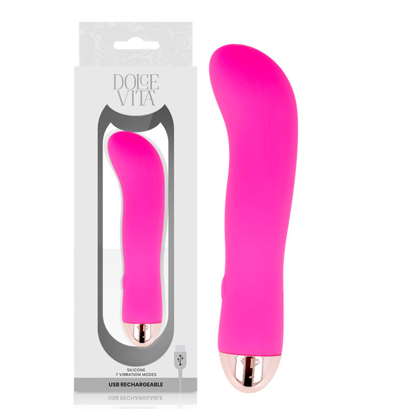 Dolce Vita – Rechargeable Vibrator 7 Speeds Pink