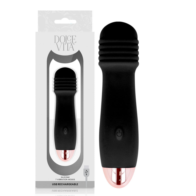 Dolce Vita – Rechargeable 7-speed Vibrator Black