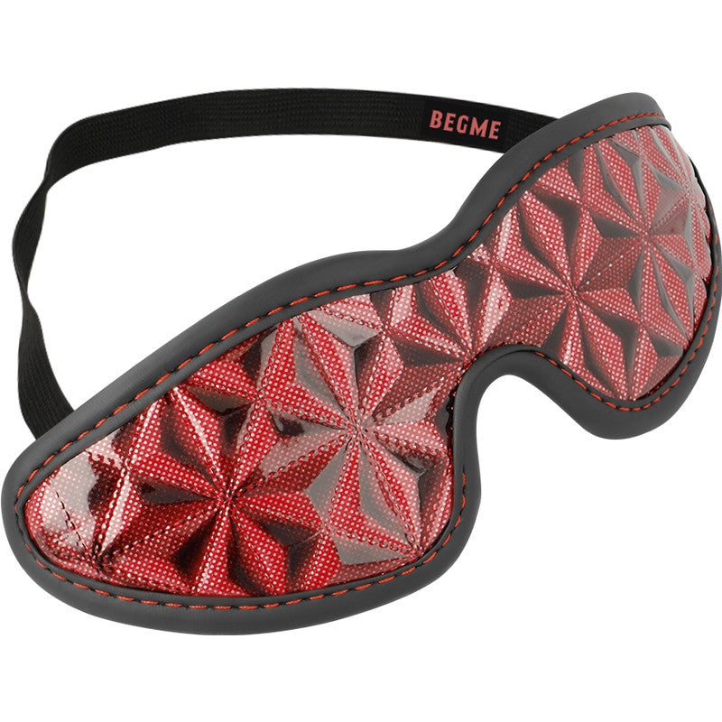 Begme – Premium Neoprene Lined Blindfold In Red