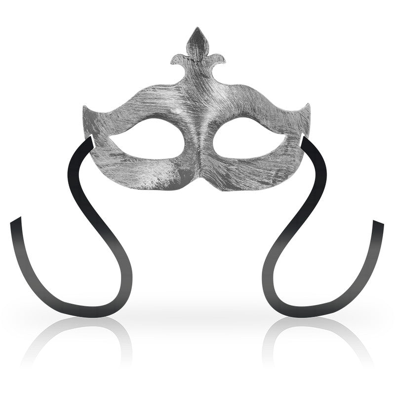 Ohmama - Stylish Mask With Silver Floral Pattern