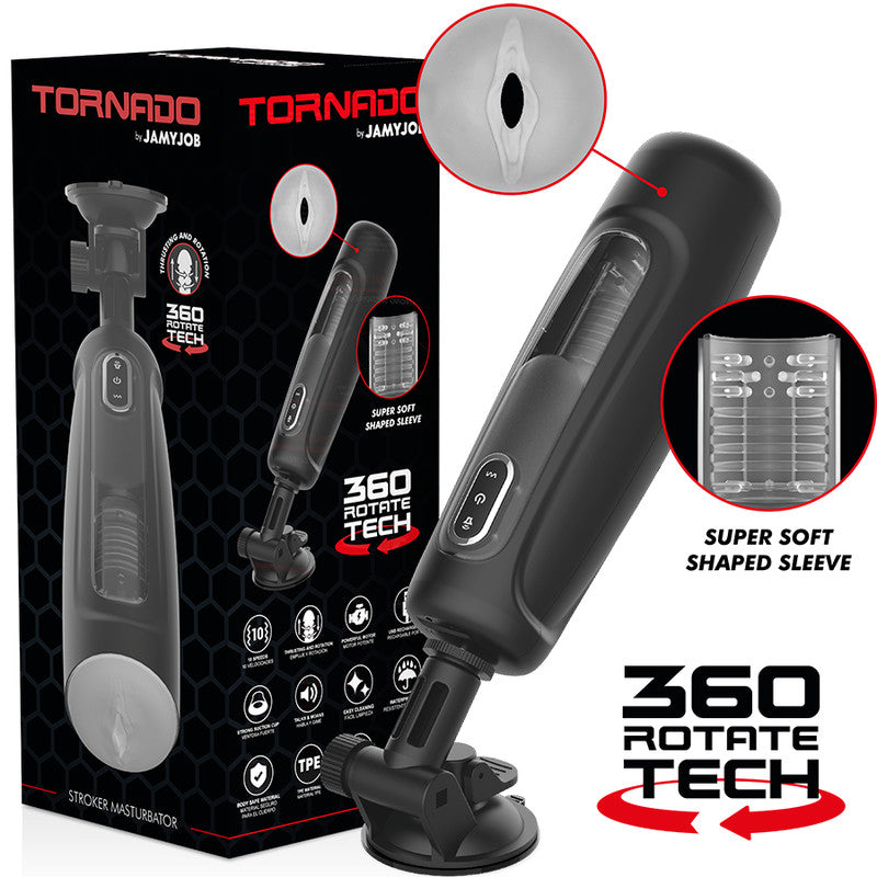 Jamyjob Tornado 360 – Rechargeable Vibrating Masturbator
