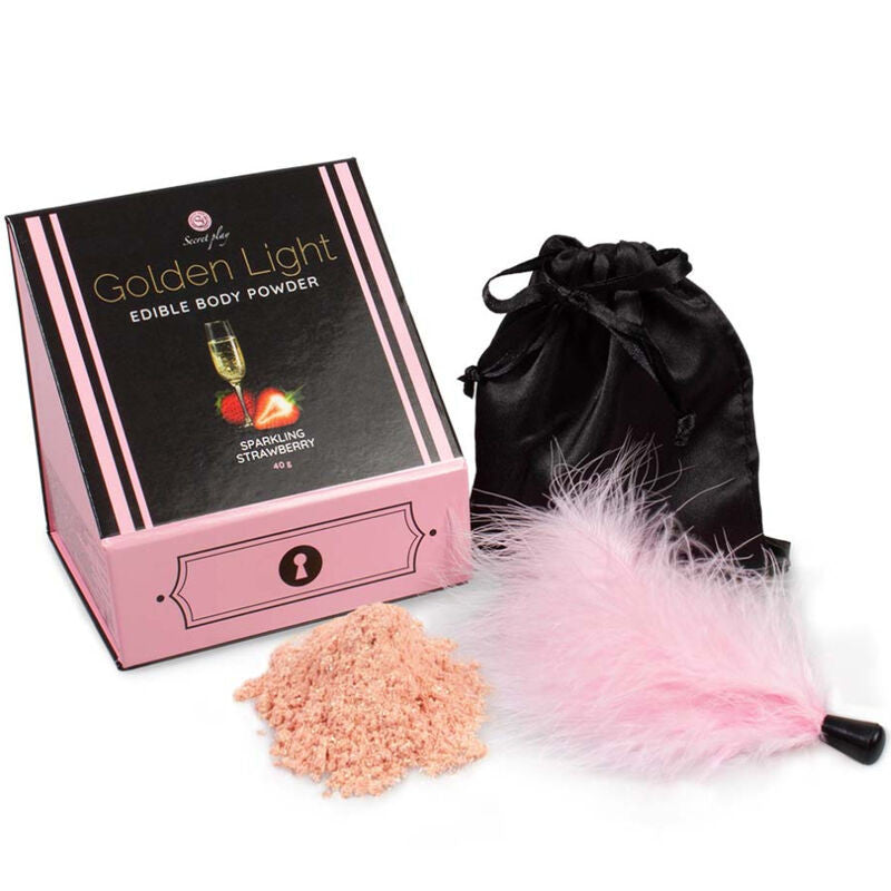 Secretplay - Edible Strawberry Powder And Pen Set