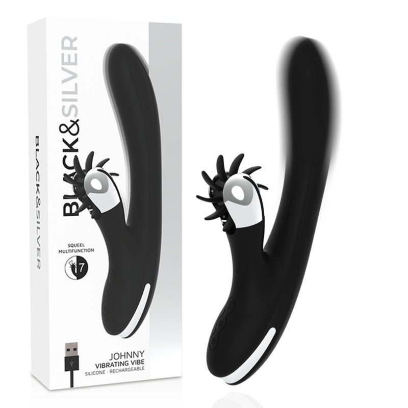 Black&silver – Bunny Johnny Vibrating Sex Toy