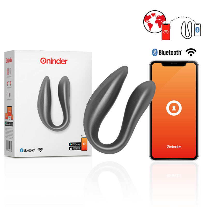 Oninder - Lisboa Black – G-spot And Clitoral Stimulator With Free App