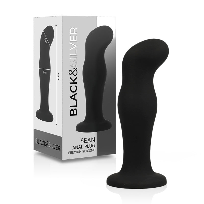 Black&silver – Premium Silicone Black Anal Plug