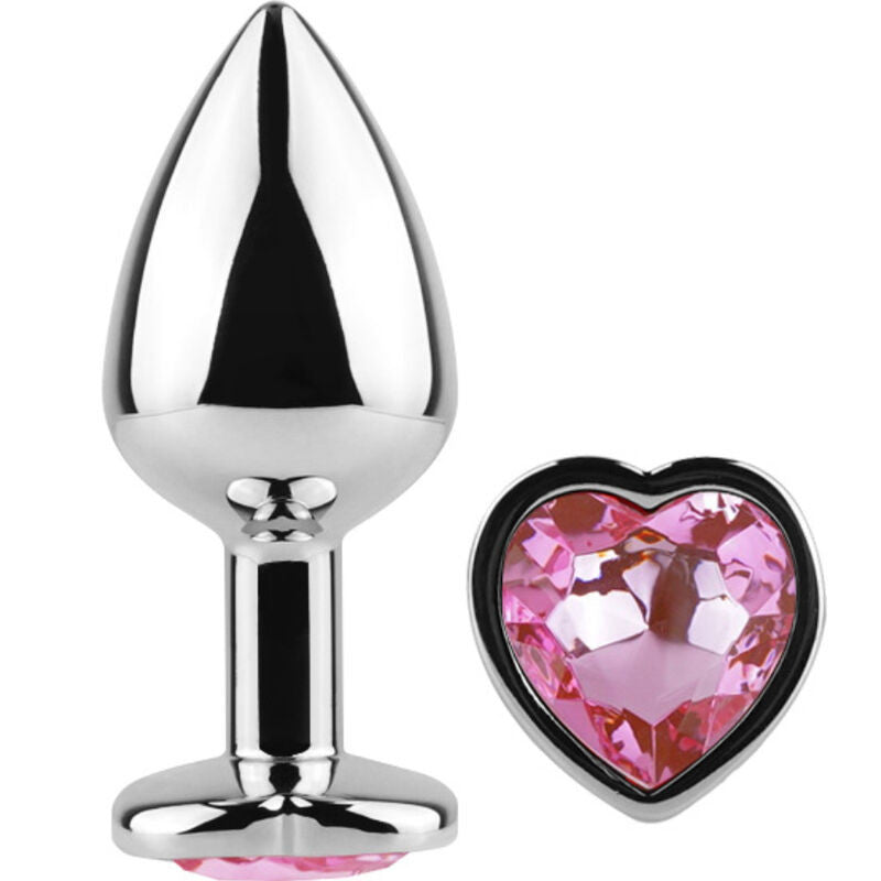 Secretplay - Metal Anal Plug Small Size Heart Shape 7 Cm