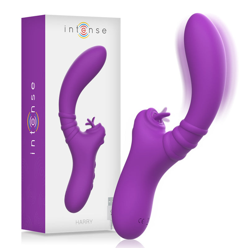 Intense Harry – Flexible Vibrator With Purple Tongue