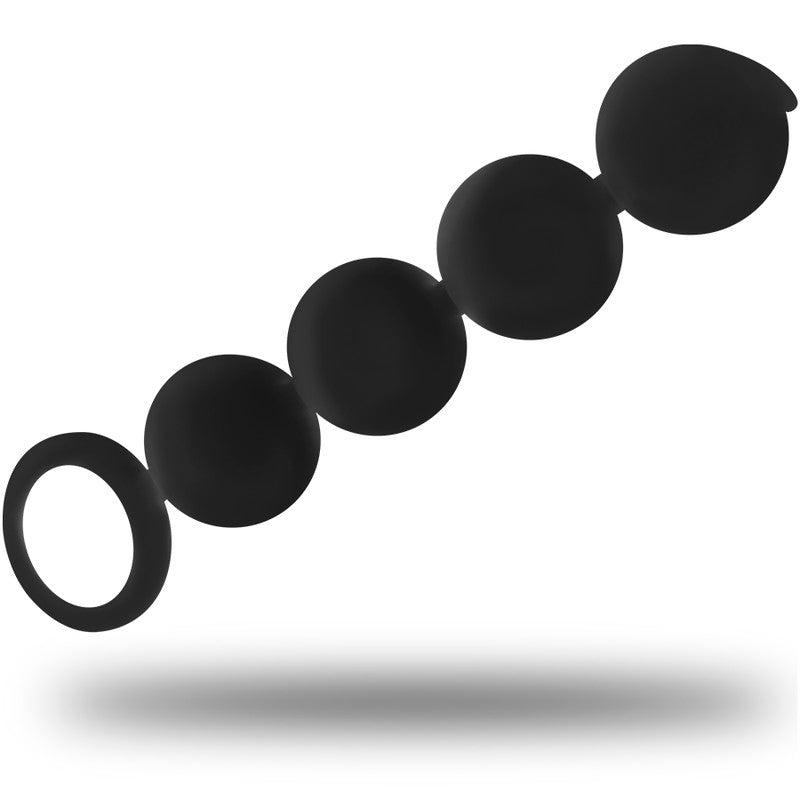 Black&silver - Elegant Anal Bead Set 15 Cm