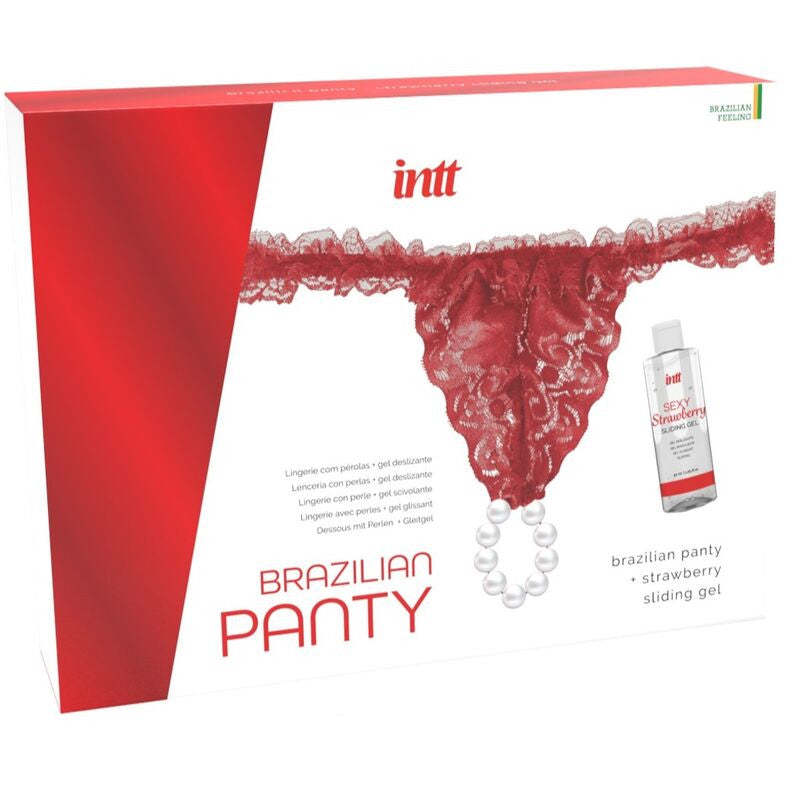 Intt Releases – Brazilian Red Panty Ring With Beads And Lubricant