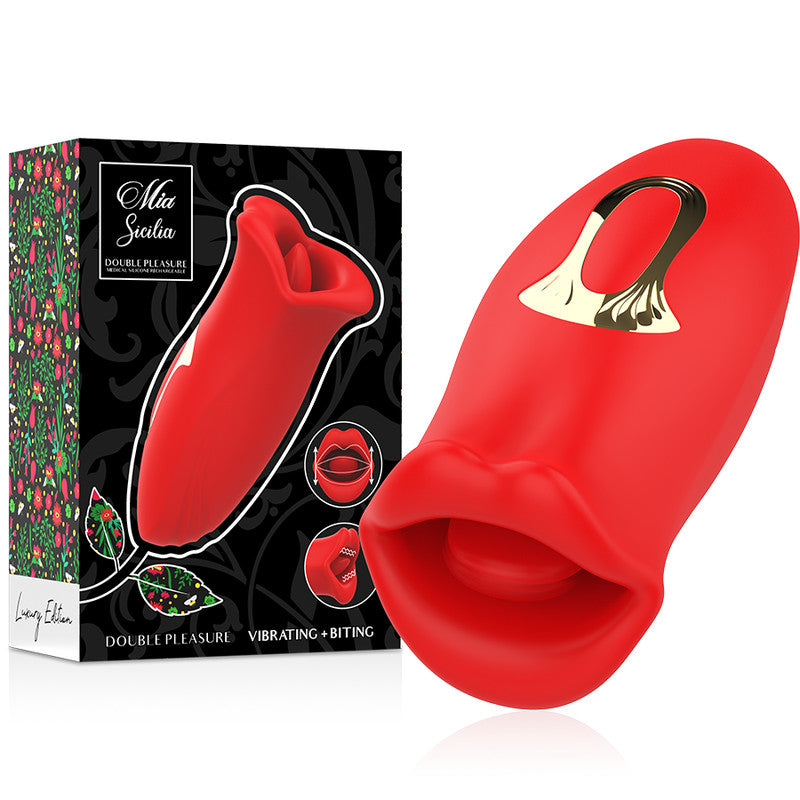 Mia Sicily – Vibrating And Biting Double Pleasure