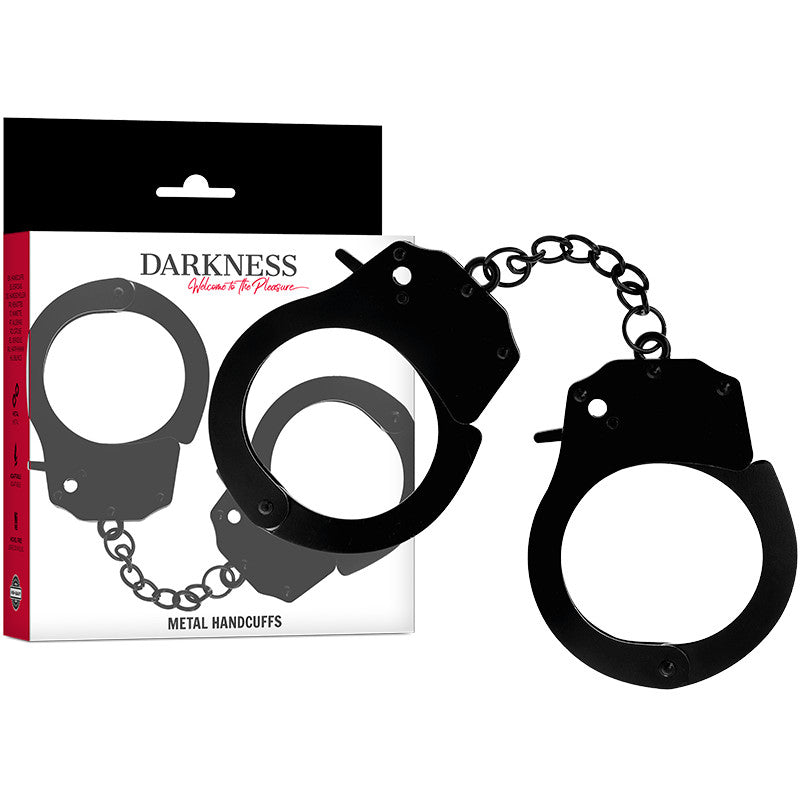 Darkness - Black Metal Handcuffs With An Elegant Touch