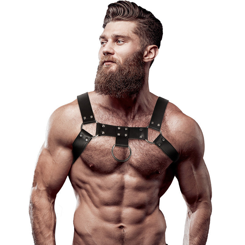 Fetish – Men's Eco-leather Chest Strap For Intimate Experiences