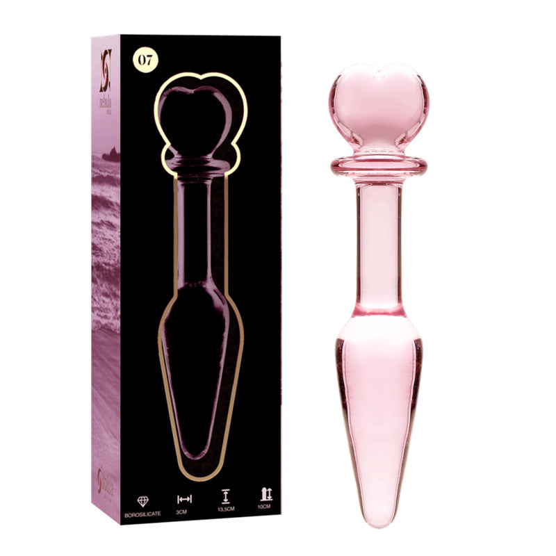 Ibiza Nebula Series – Glass Anal Plug 13.5 Cm Pink