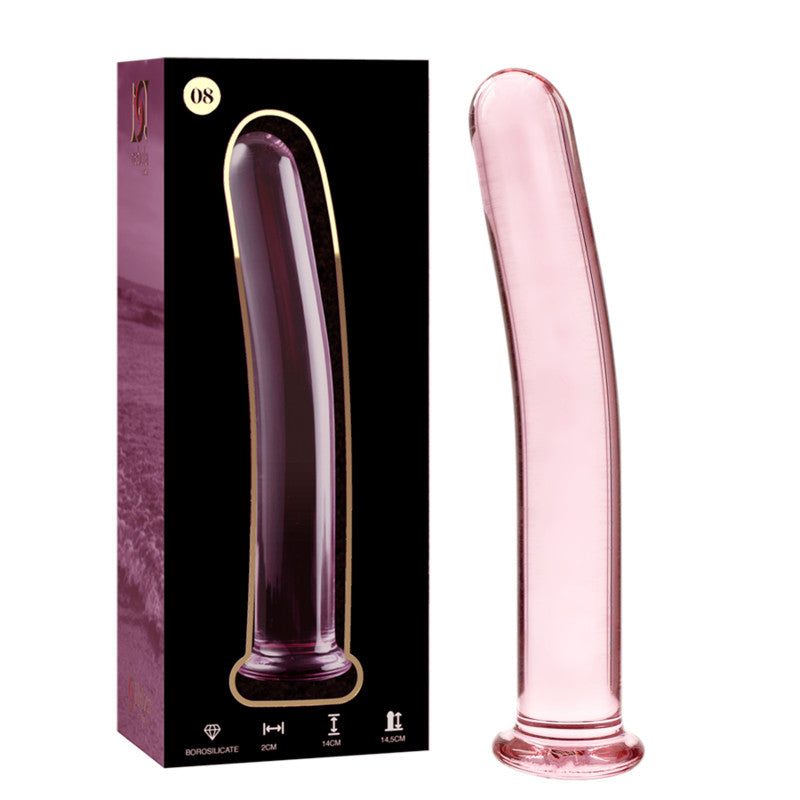Ibiza Nebula Series 8 – Pink Borosilicate Glass Dildo 14.5 Cm