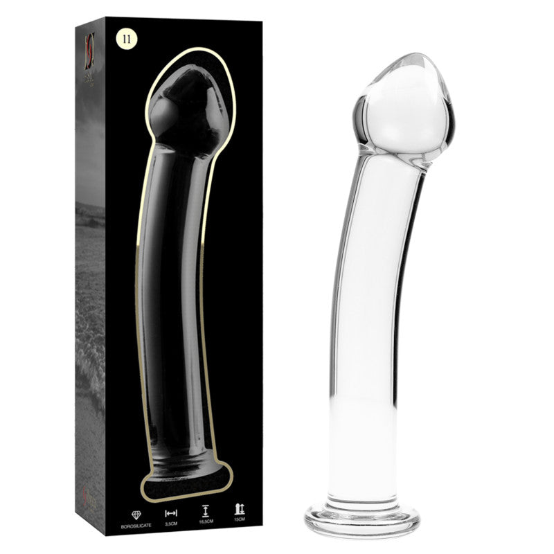 Ibiza Nebula 11 – Transparent Borosilicate Glass Dildo 16 Cm