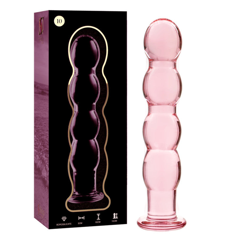 Ibiza Nebula 10 – Premium Glass Dildo Pink 16.5 Cm