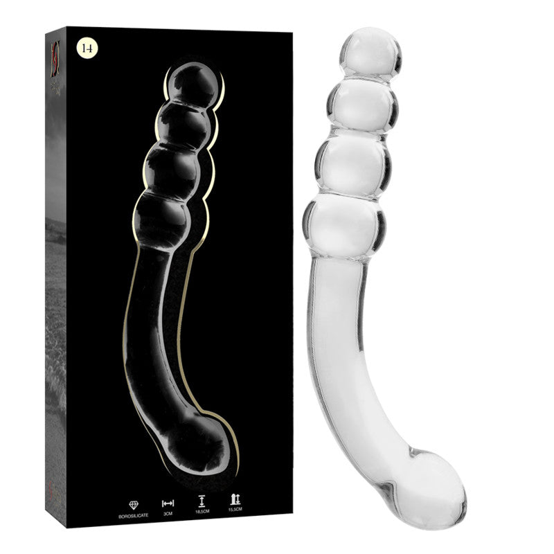 Ibiza Nebula – Premium Borosilicate Glass Dildo 18.5 Cm