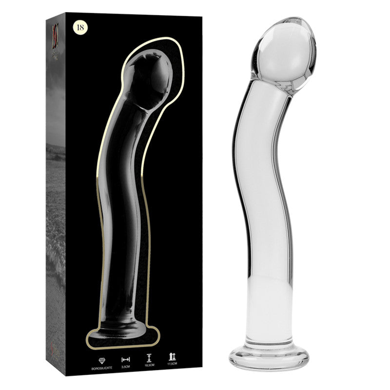 Ibiza Nebula Series – Premium Borosilicate Glass Dildo 18.5 Cm