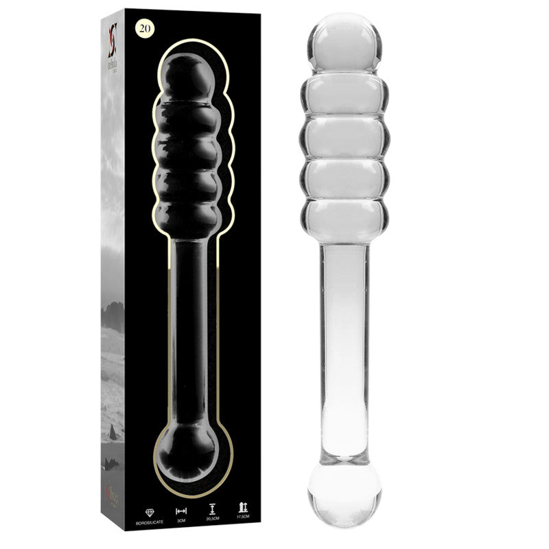 Ibiza Nebula Series - Premium Borosilicate Glass Dildo 20.5 Cm