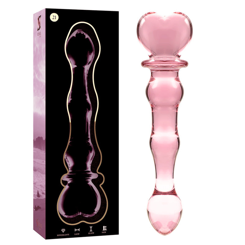Ibiza Nebula – Borosilicate Glass Dildo 20.5 Cm Pink
