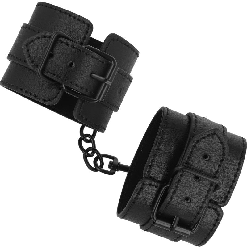 Intense - Premium Leather-effect Handcuffs For Sensual Fetish