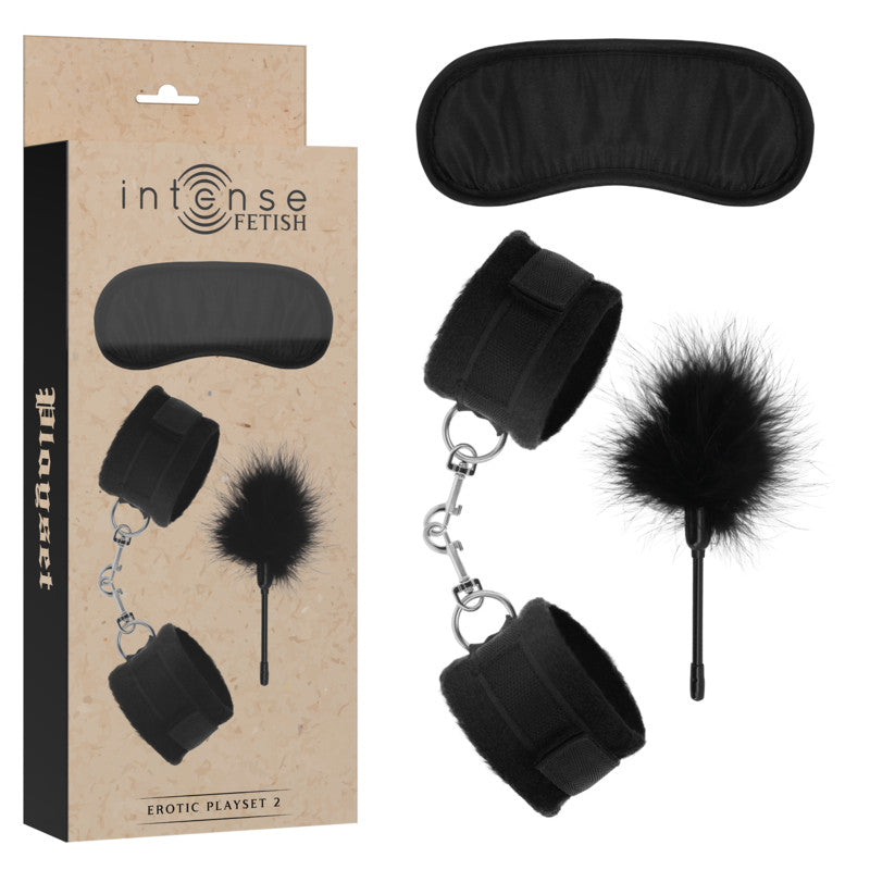 Intense – Sensual Play Set With Handcuffs And Mask