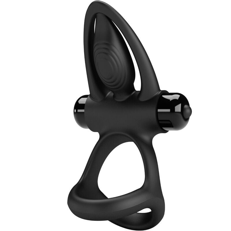 Pretty Love – Vibrating Ring With 10 Vibrations Made Of Black Silicone