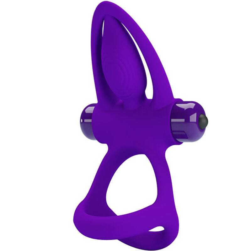 Pretty Love – Vibrating Ring With 10 Settings Purple Silicone