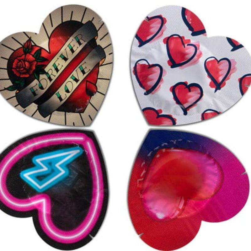 Pasante - Red Heart Condom Pack Of 144 Pcs
