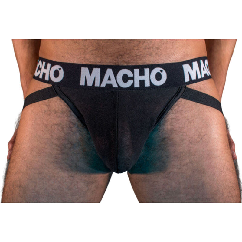 Macho Mx25nn - Stylish Black Jockstrap For Men