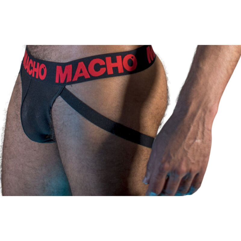 Macho Mx26x2 - Stylish Black And Red Jockstrap