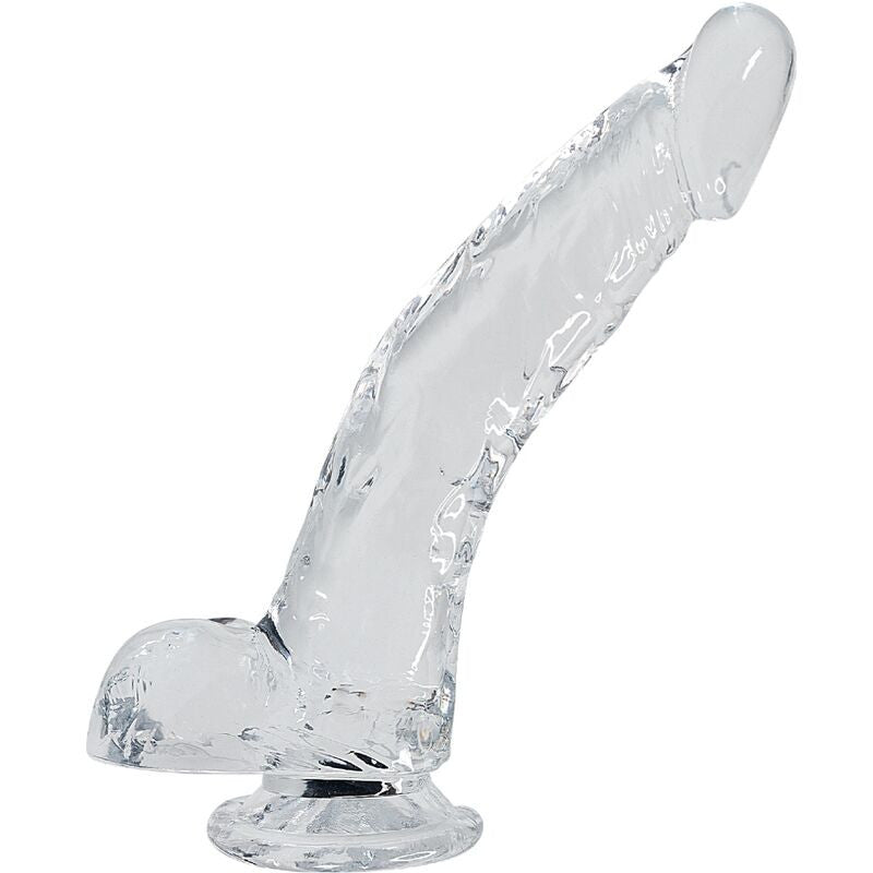 Live - Realistic 22 Cm Penis Vibrator In Transparent Design