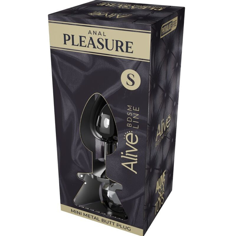 Alive – Premium Mini Anal Plug Black Size S