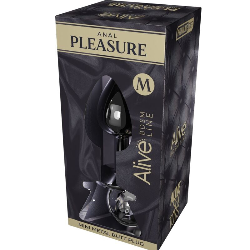 Alive – Premium Black Mini Anal Plug Size M
