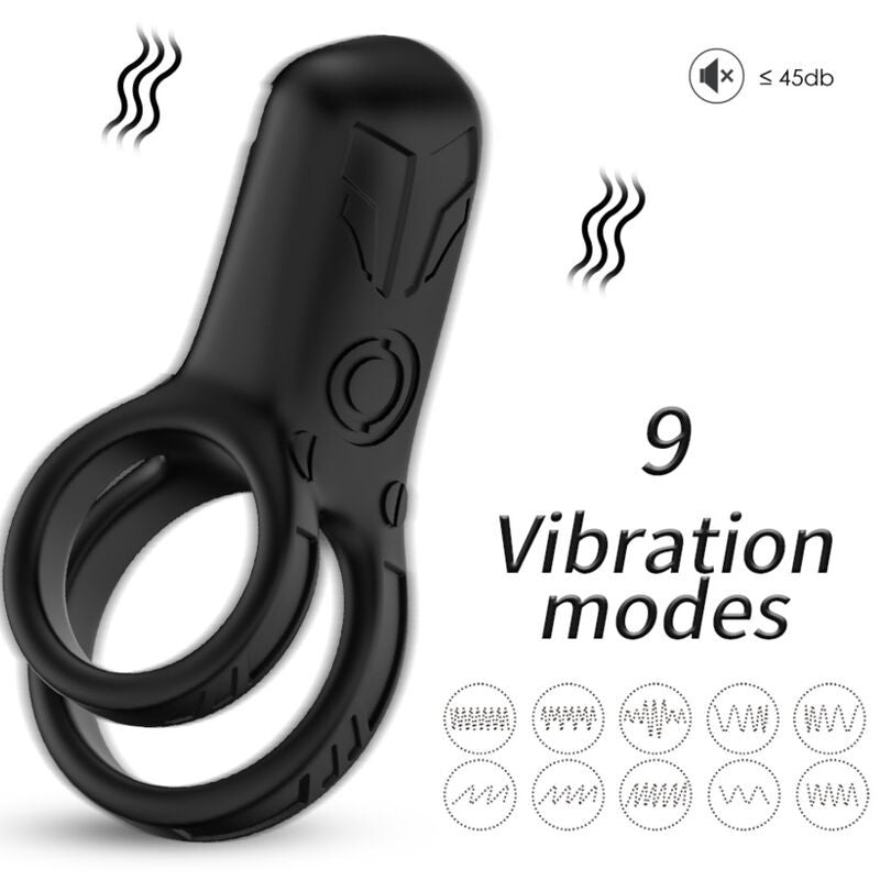 Armony - Premium Couple Vibrator In Double Ring Black
