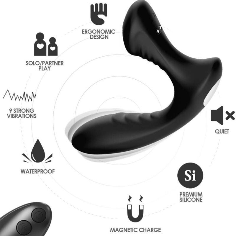 Armony Storm – Remote Control Anal Vibrator Black