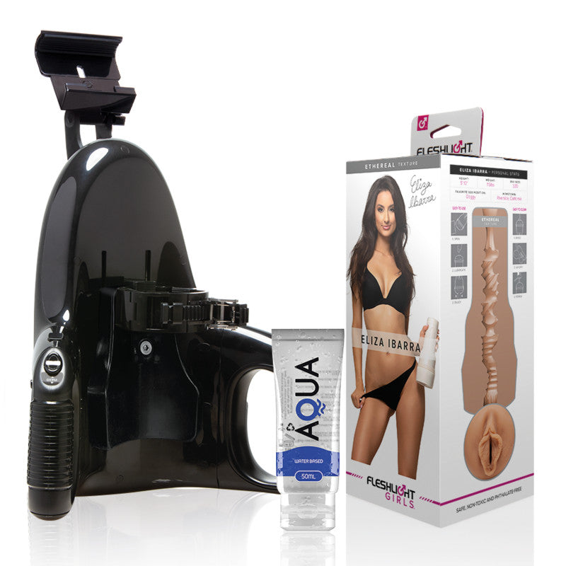 Fleshlight Eliza Ibarra Ethereal Masturbator With Universal Automatic Adapter + 50ml Lubricant
