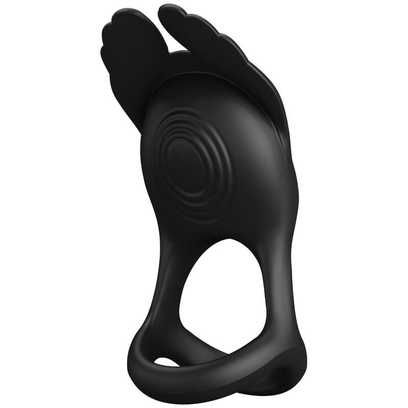 Pretty Love - Vibrating Penis Ring 7 Vibrations Black Silicone