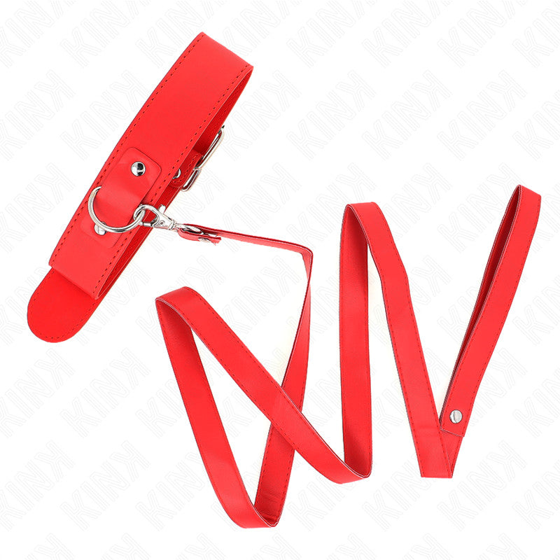 Kink – Adjustable Necklace With Belt Red