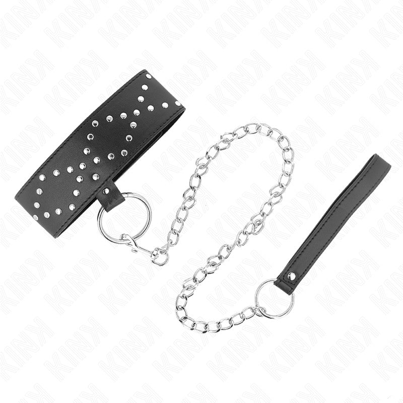Kink - Adjustable Necklace With Silver Spikes 36-43 Cm