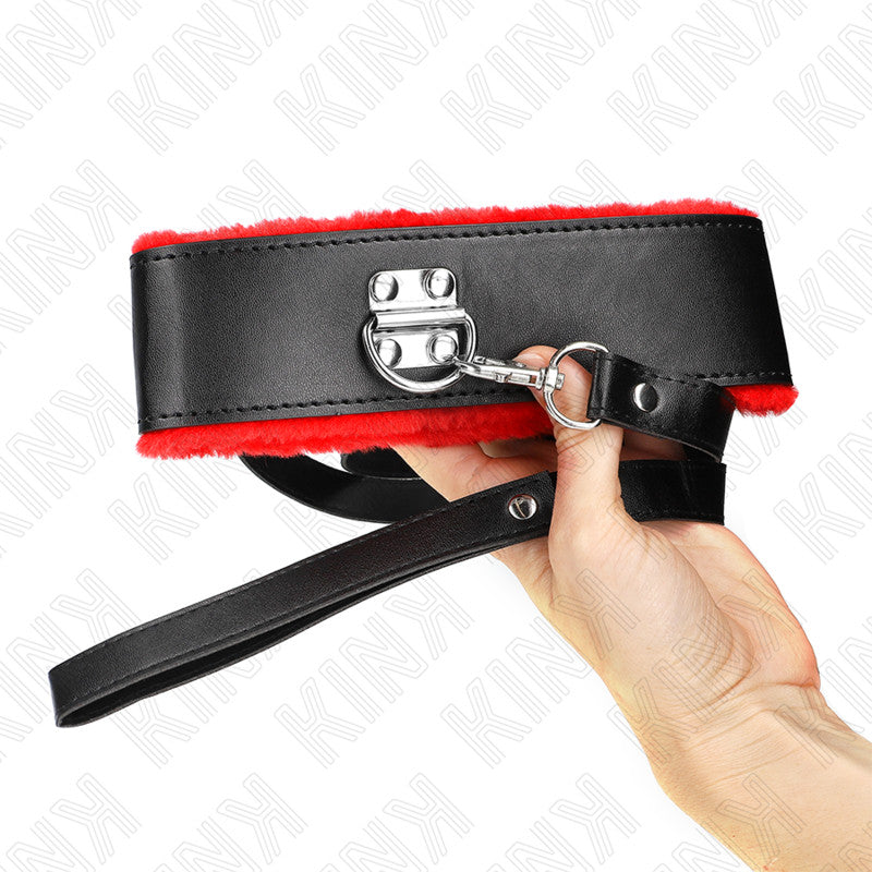 Kink – Adjustable Necklace With Red Leather Strap