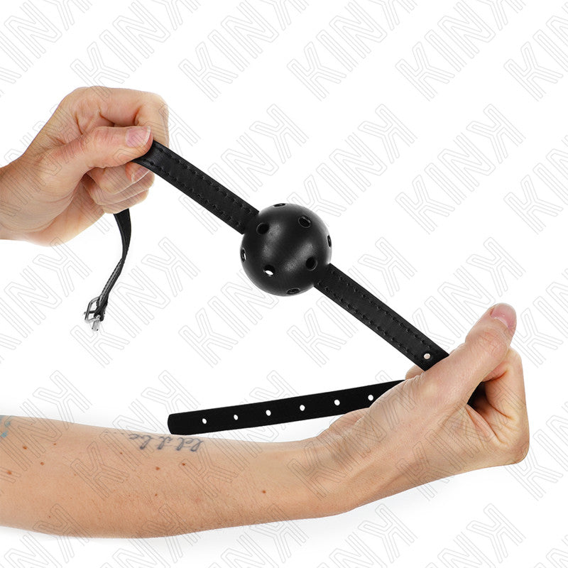 Kink Simplicity Black – Breathable Ball Gag 4.5 Cm
