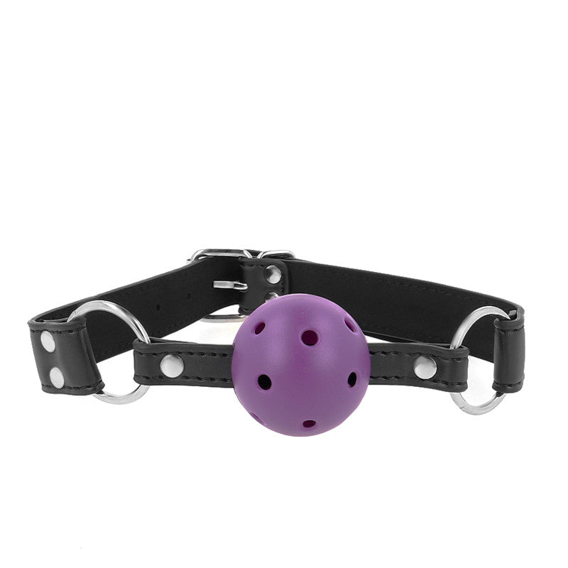 Kink - Breathable Ball Gag With Double Rivets Adjustable