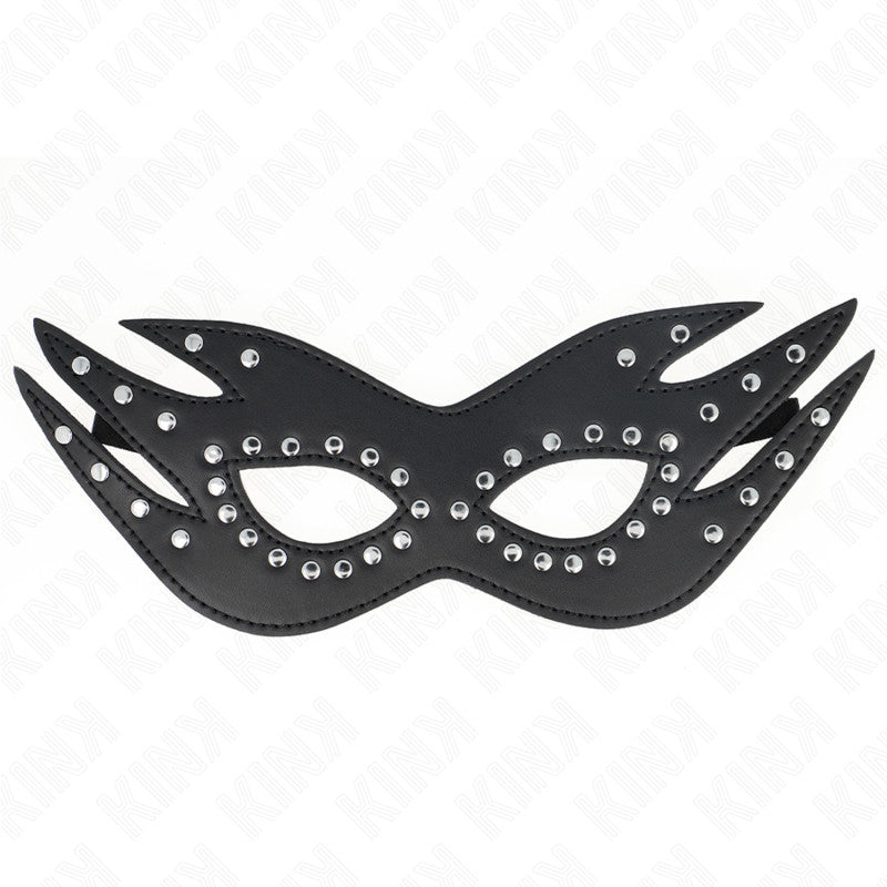 Kink - Studded Leatherette Mask 26 X 9.5 Cm
